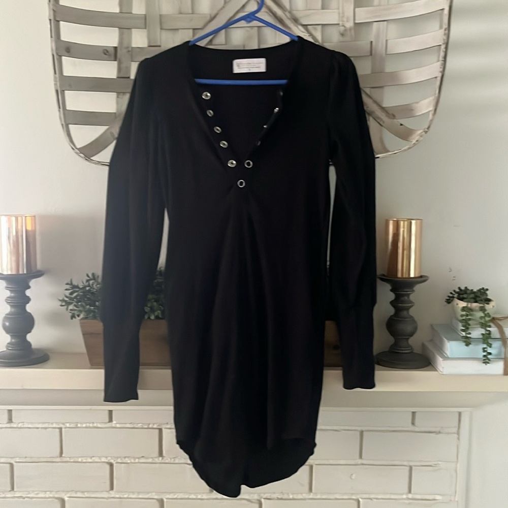 Undercover Hippie black dress with pockets, size small